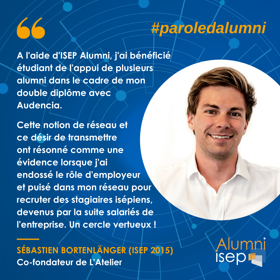 Parole d'alumni - Sébastien Bortenlanger (ISEP 2015)