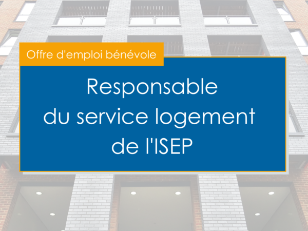 Visuel poste de responsable du service logement de l'ISEP