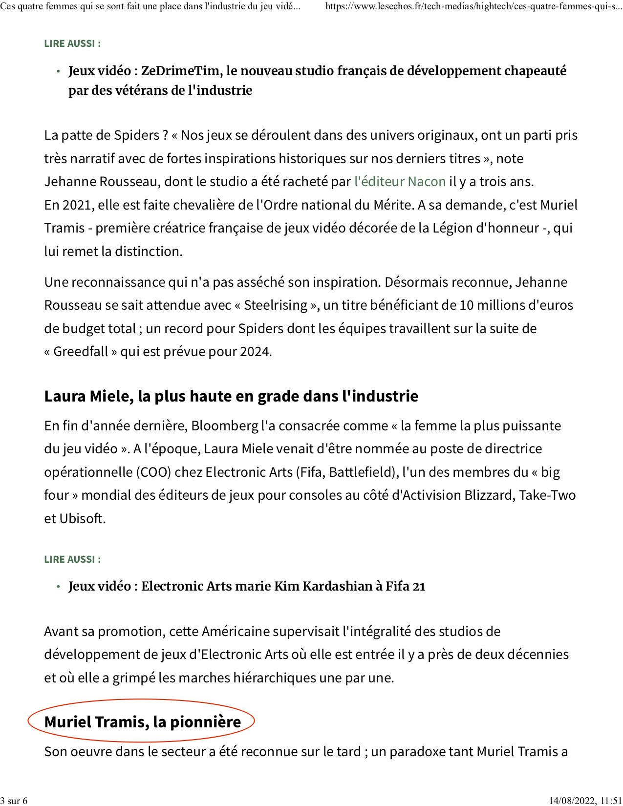 Ces quatre femmes qui se sont fait une place dans l'industrie du jeu vidéo Les Echos-2