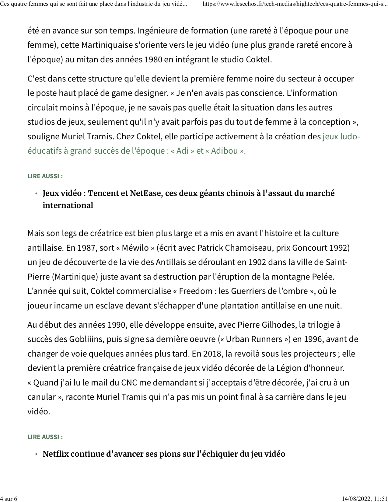 Ces quatre femmes qui se sont fait une place dans l'industrie du jeu vidéo Les Echos-3